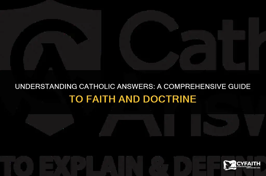what is catholic answers