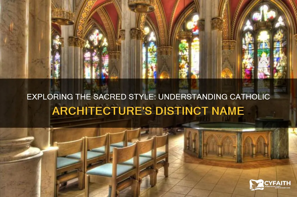 what is catholic architecture called