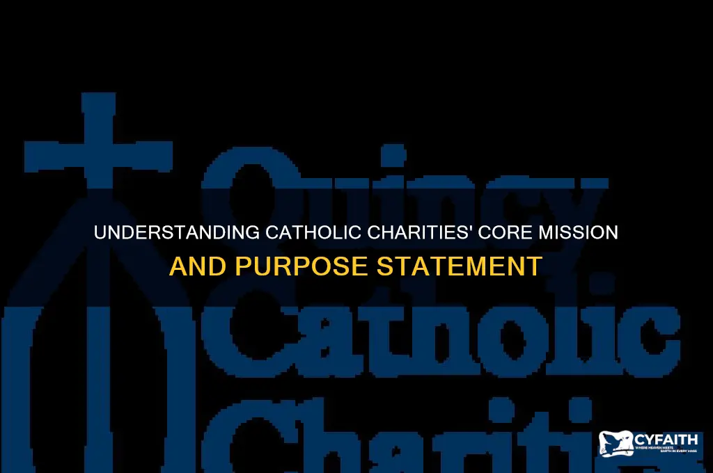 what is catholic charities mission statement