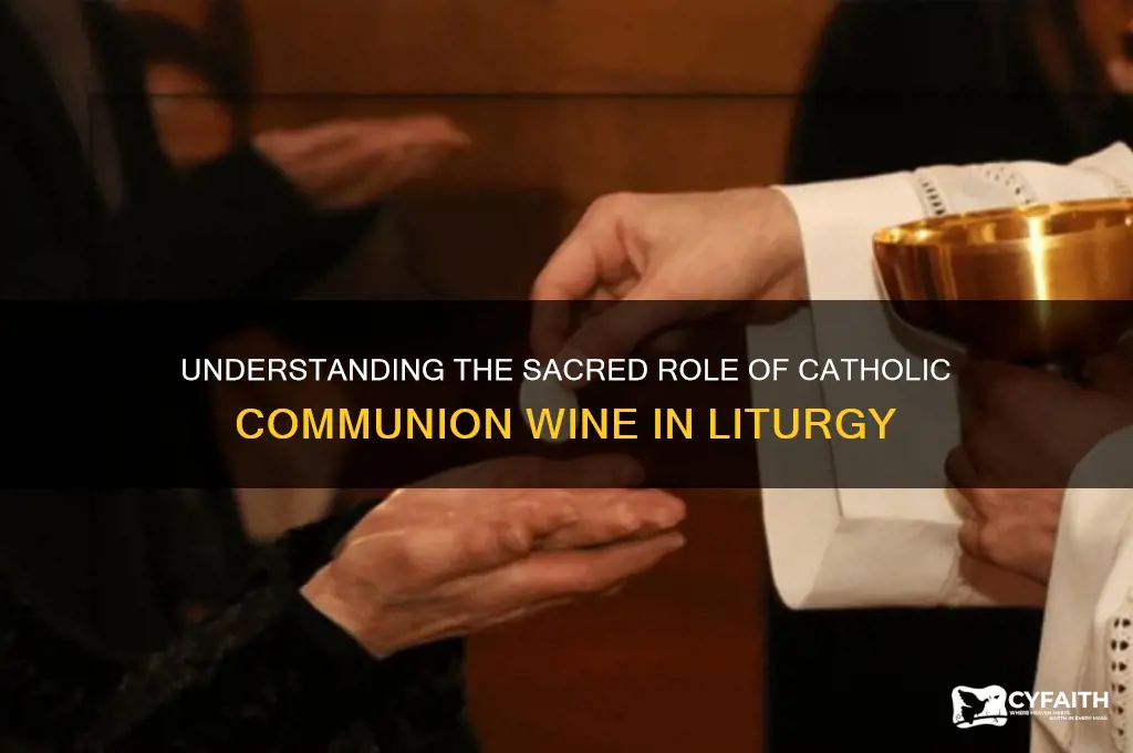 what is catholic communion wine