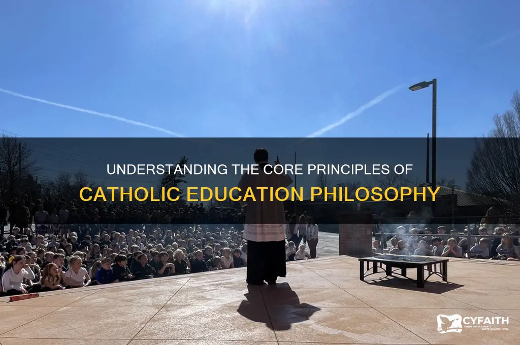what is catholic education philosophy