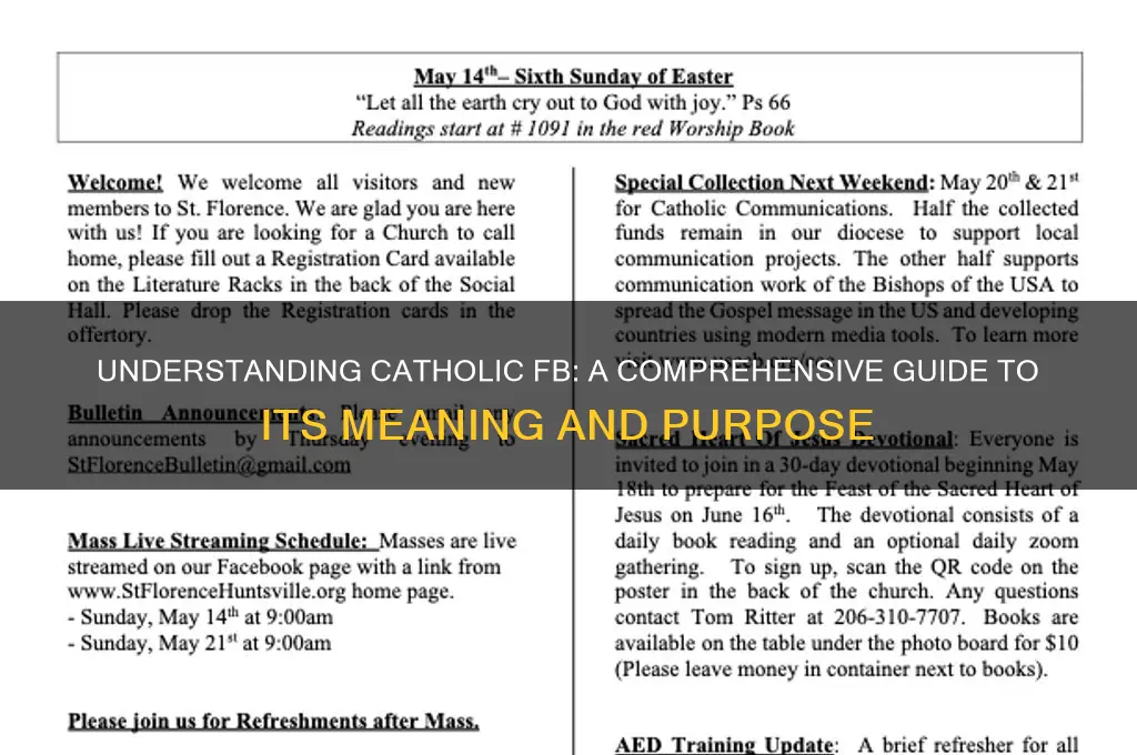 what is catholic fb