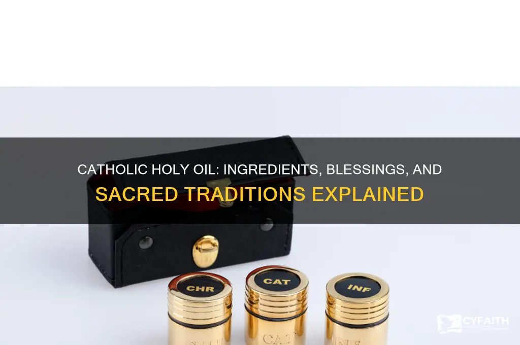 what is catholic holy oil made of