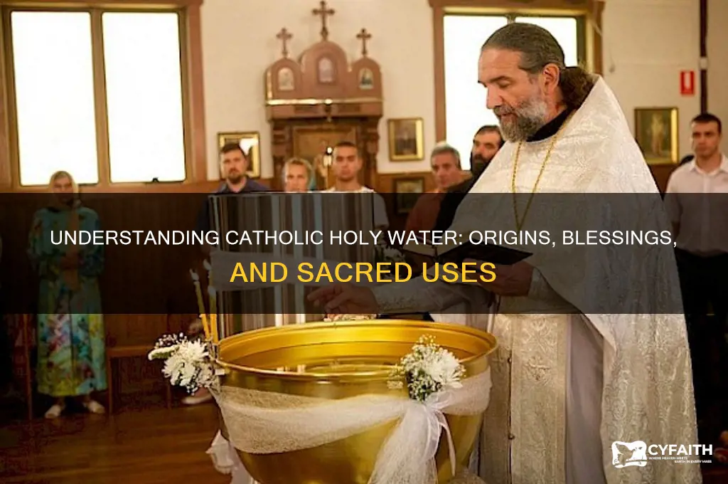 what is catholic holy water