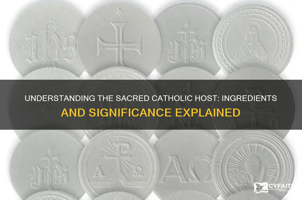 what is catholic host made of