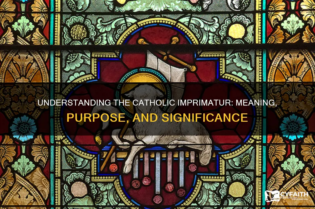 what is catholic imprimatur