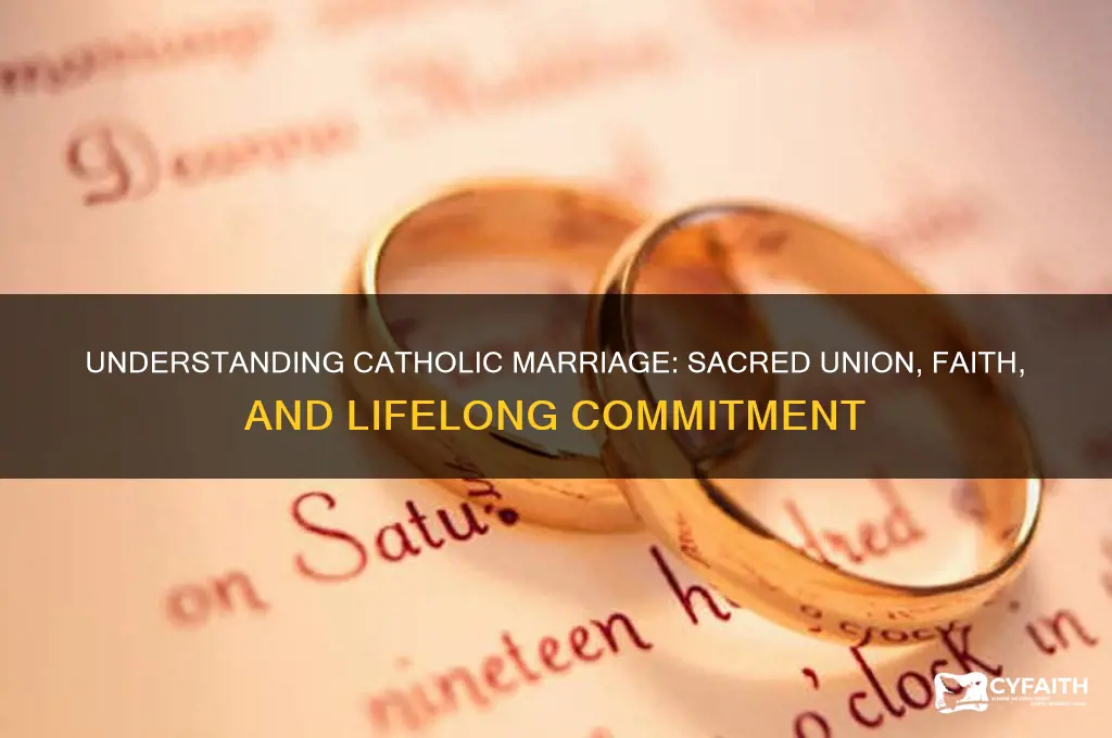 what is catholic marriage