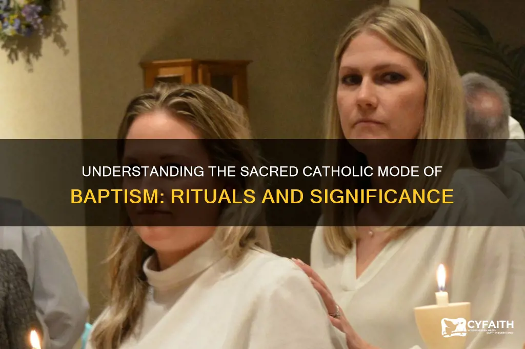 what is catholic mode of baptism