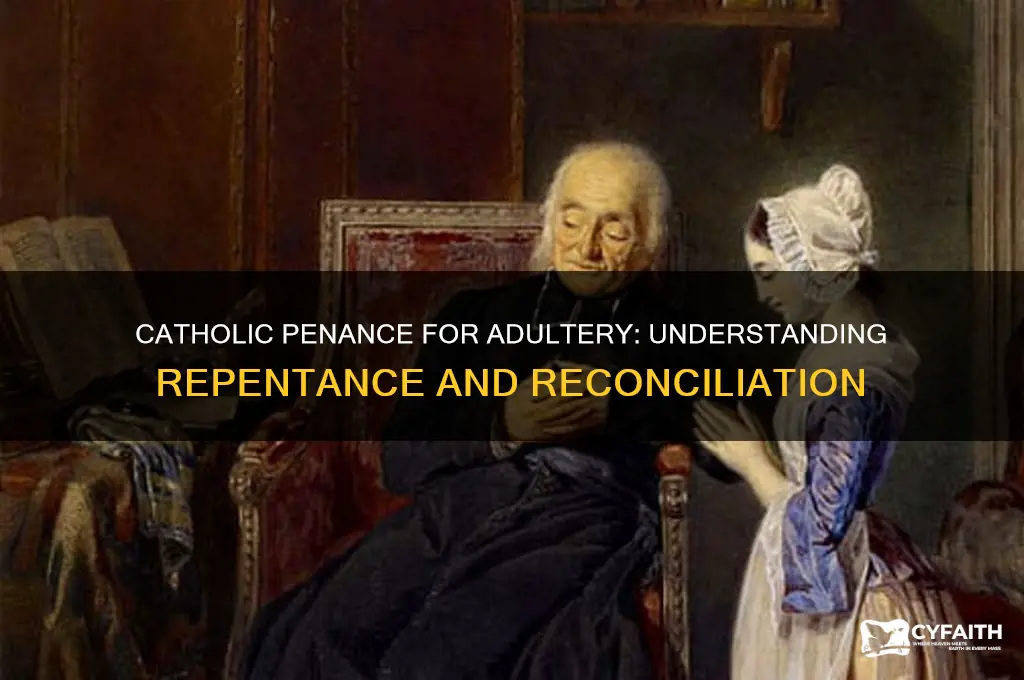 what is catholic penance for adultery
