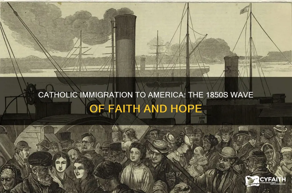 what is catholic snd came to america in the 1850s