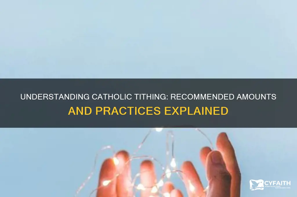 what is catholic tithing amount