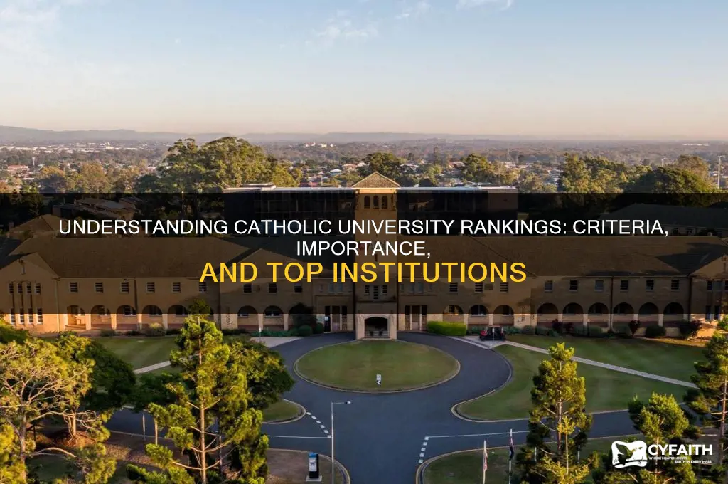 what is catholic university ranking