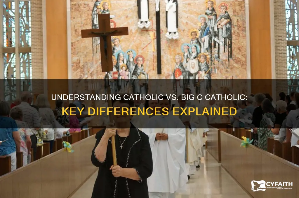 what is catholic vs big c catholic