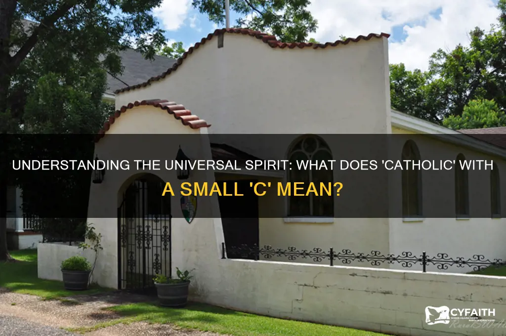 what is catholic with a small c