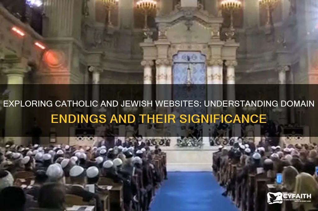 what is catholics and jews websites that end in