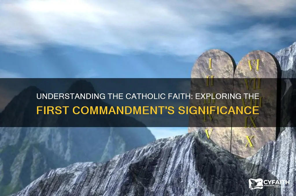 what is catholics first commandment