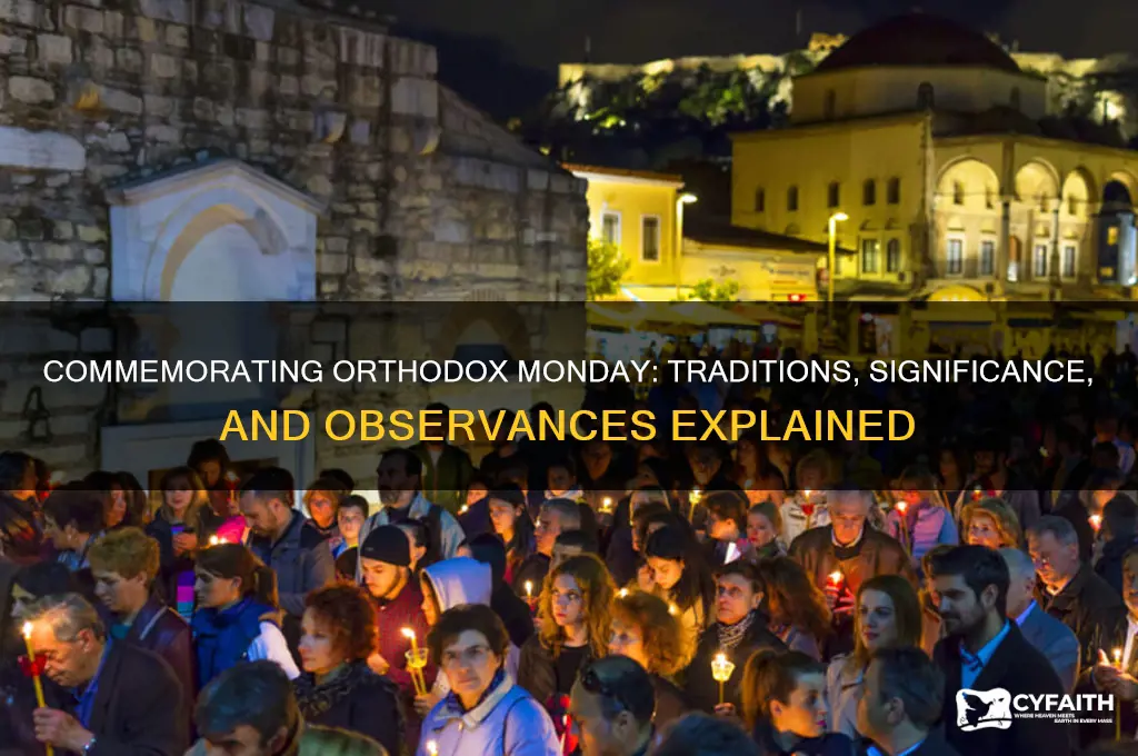 what is commemorated on monday orthodox