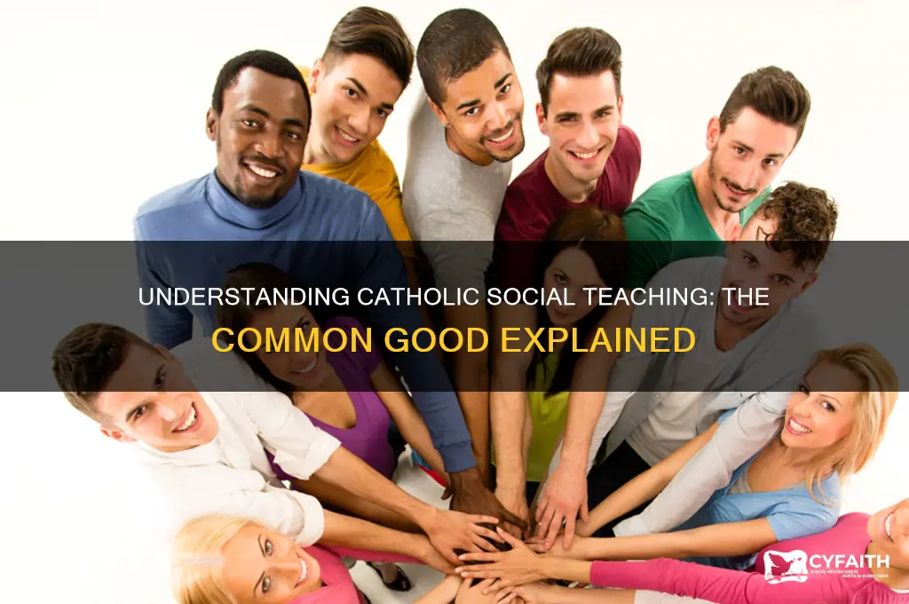 what is common good catholic social teaching