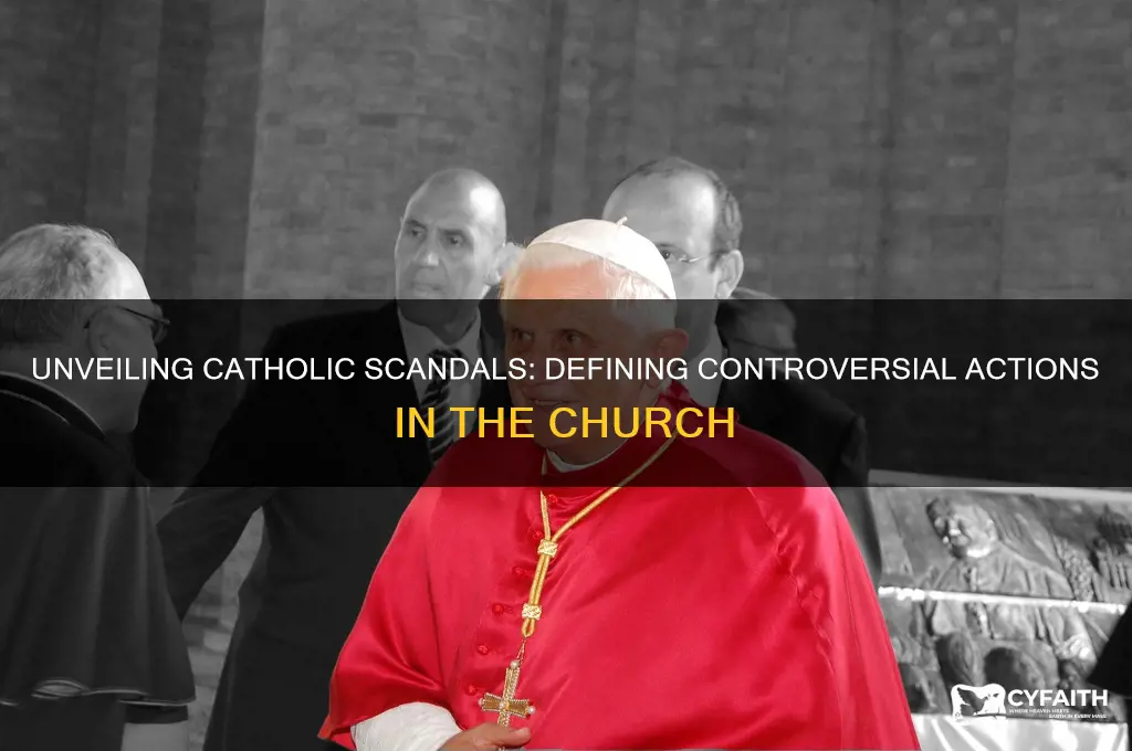 what is considerd scandal catholic