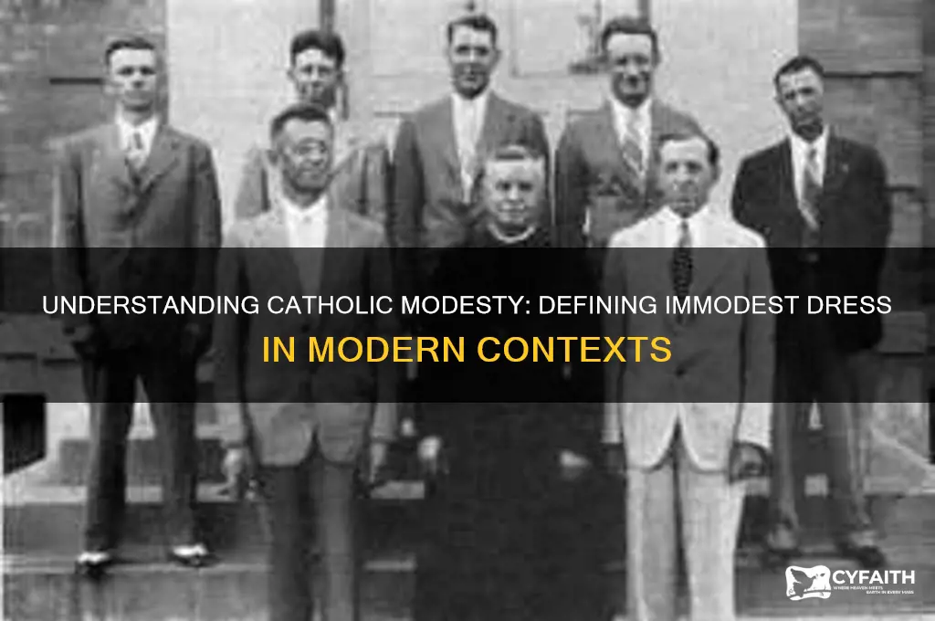 what is considered immodest dress catholic