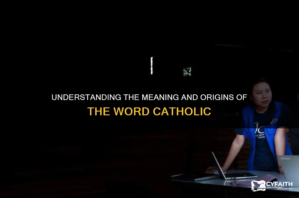 what is defination of theword catholic