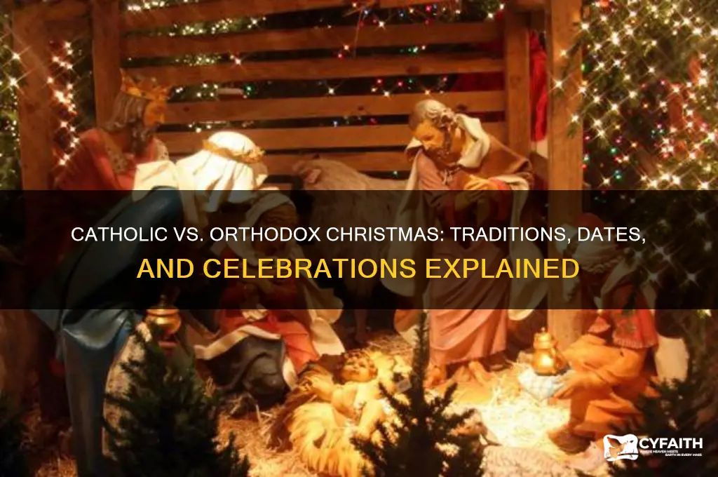 what is difference between catholic and orthodox christmas