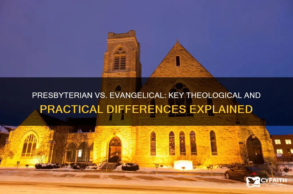 what is difference presbyterian and evangelical