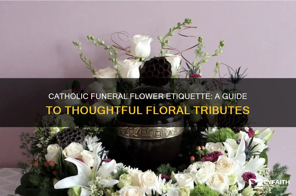 what is edicate for flowers at catholic funeral