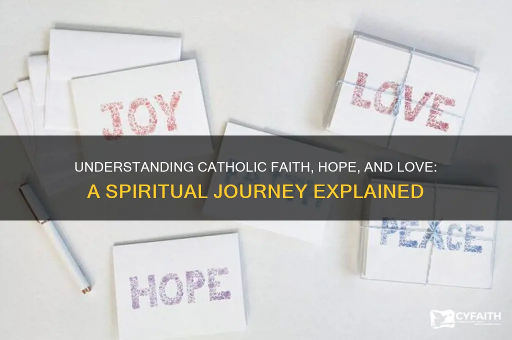 what is faith hope and love catholic