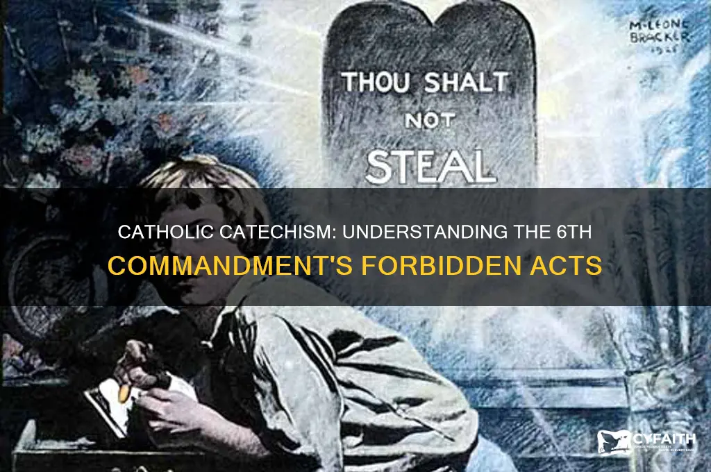 what is forbidden by the 6th commandment catholic ccc
