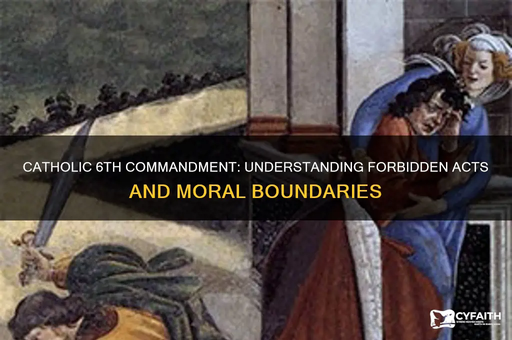 what is forbidden by the 6th commandment catholic