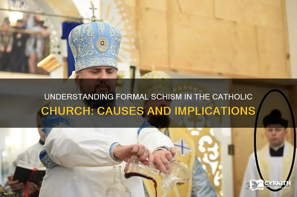 what is formal schism catholic