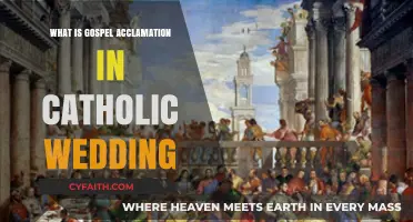 Understanding the Gospel Acclamation in Catholic Wedding Ceremonies