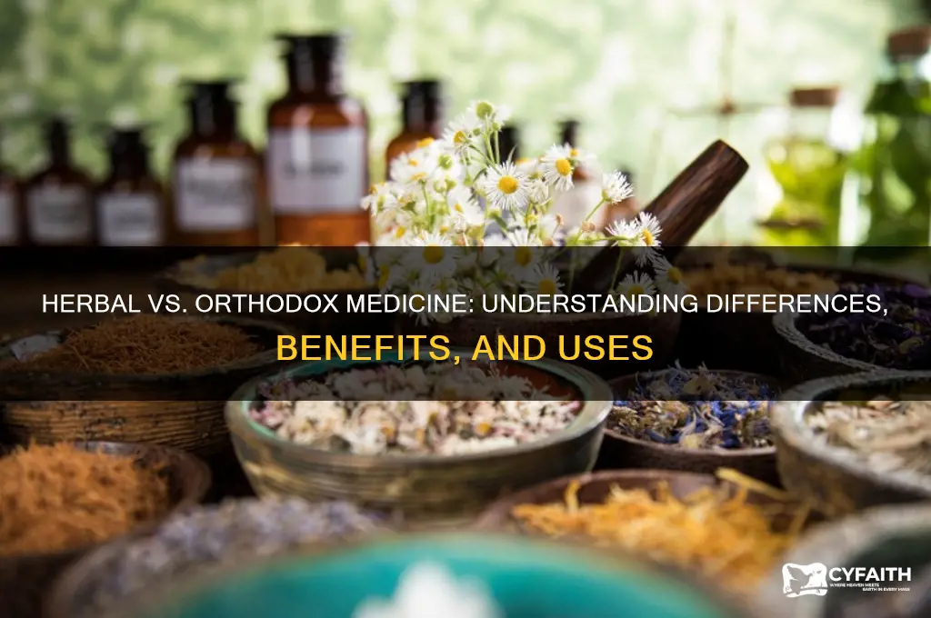 what is herbal medicine and orthodox medicine