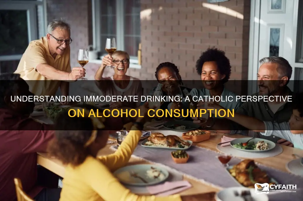 what is immoderate drinking catholic