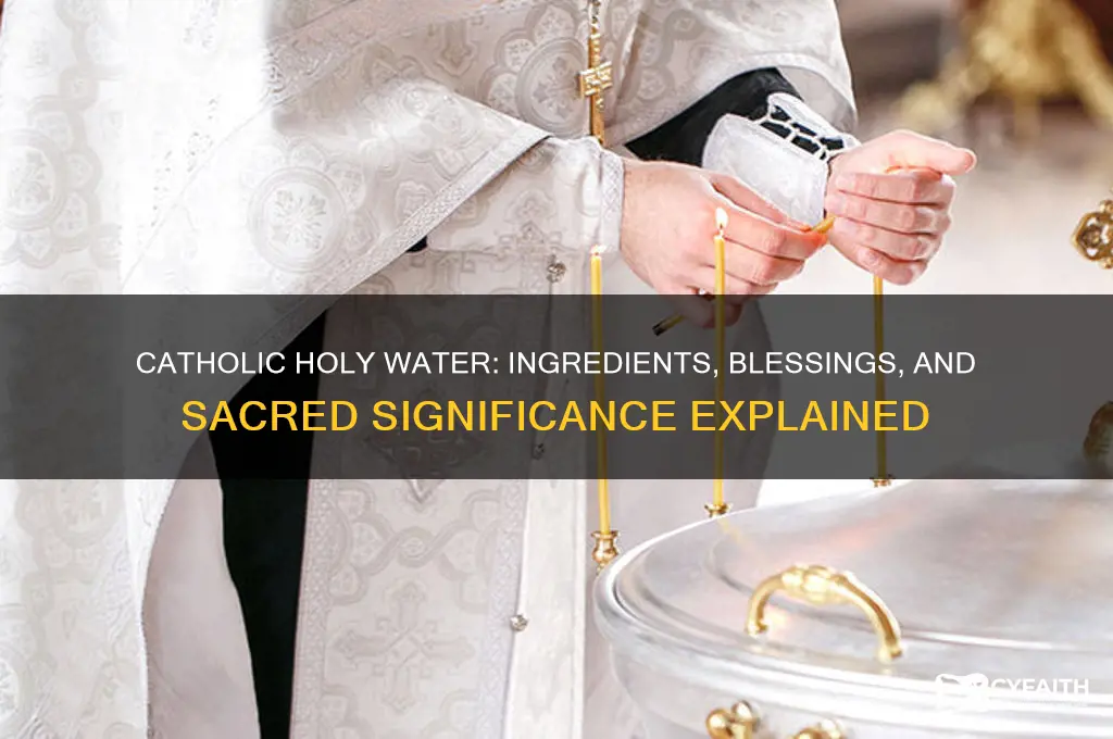 what is in catholic holy water