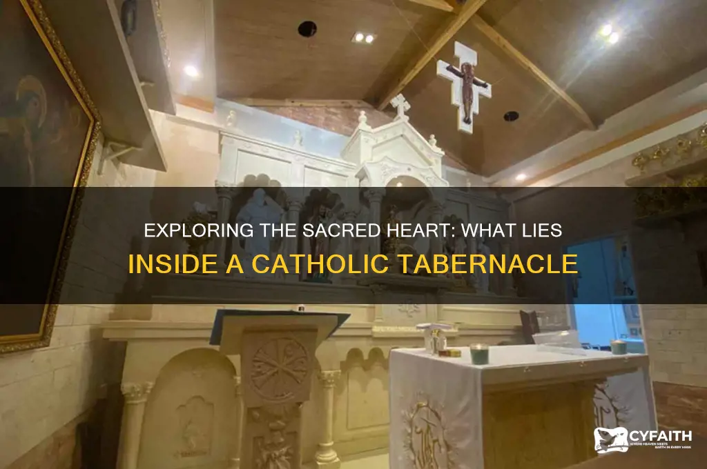 what is inside a catholic tabernacle