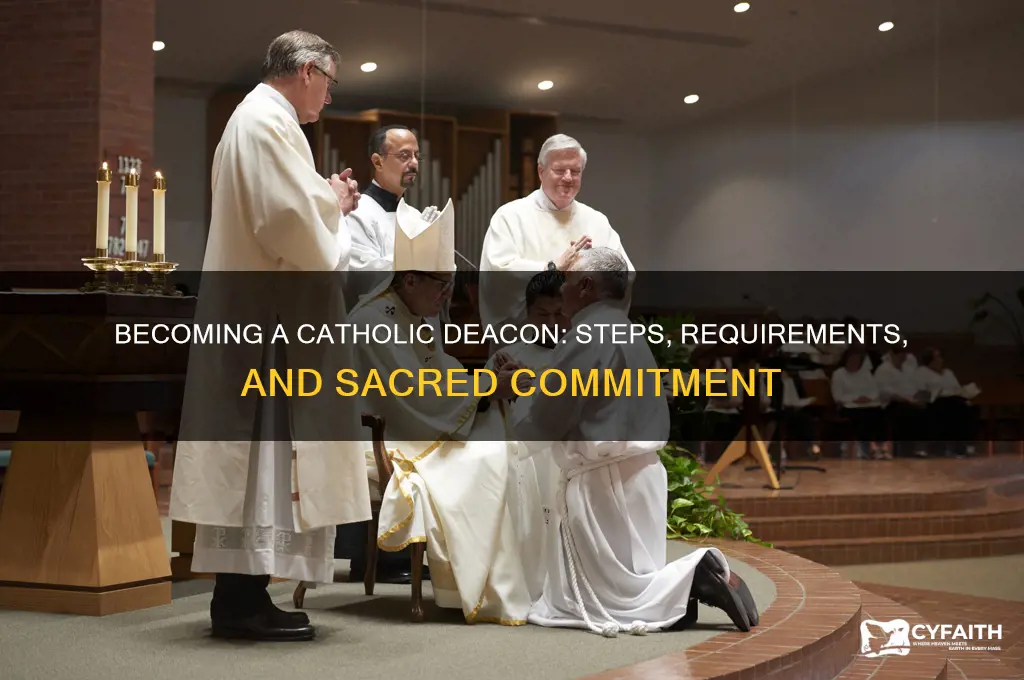 what is involved in becoming a catholic deacon