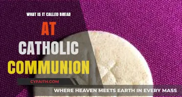 Understanding the Sacred Bread in Catholic Communion: Its Name and Significance