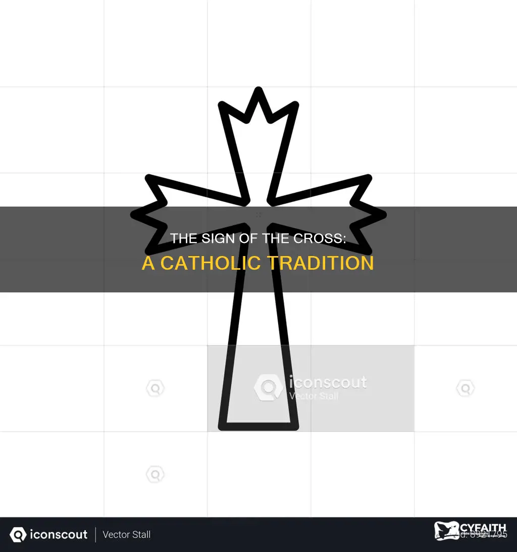 what is it called when catholics cross themselves