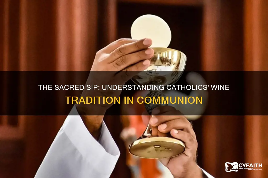 what is it called when catholics drink wine