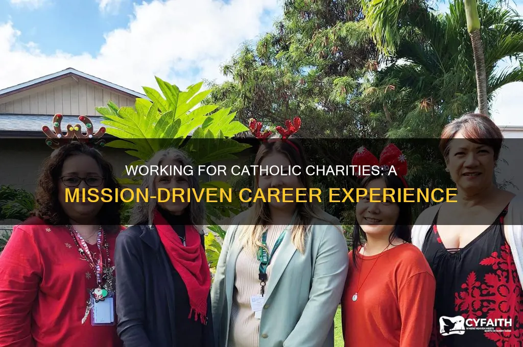 what is it like to work for catholic charities