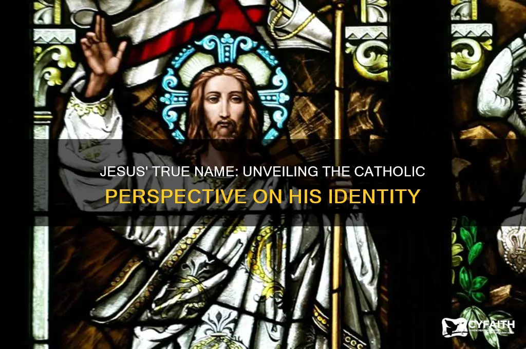 what is jesus real name catholic