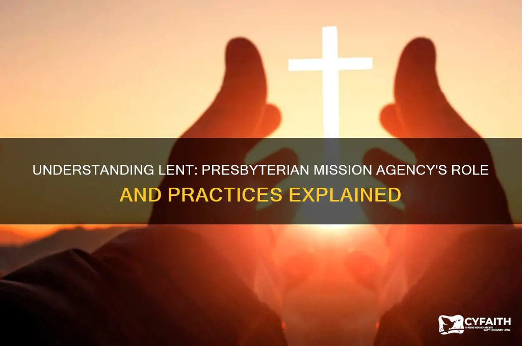 what is lent presbyterian mission agency
