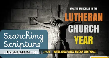 Exploring the Significance of March 26 in the Lutheran Church Year