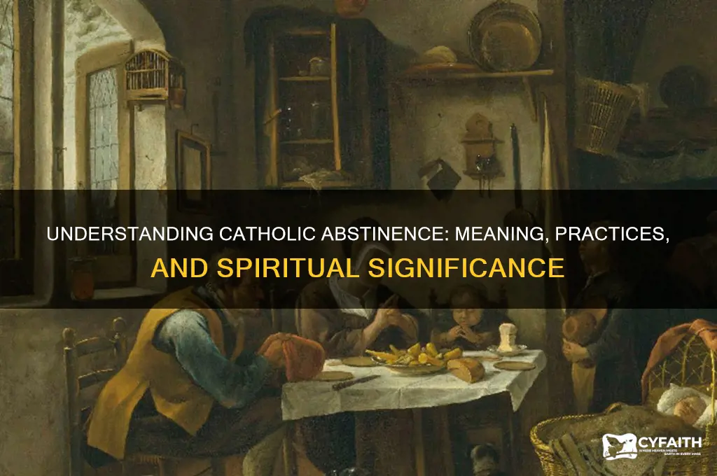 what is meant when catholics abstain