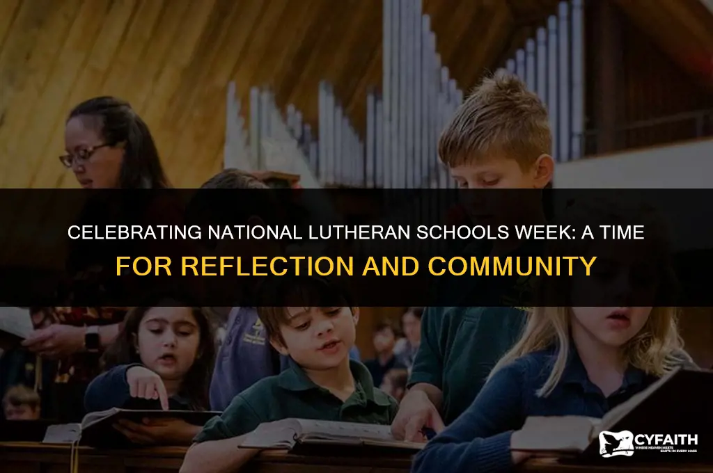 what is national lutheran schools week