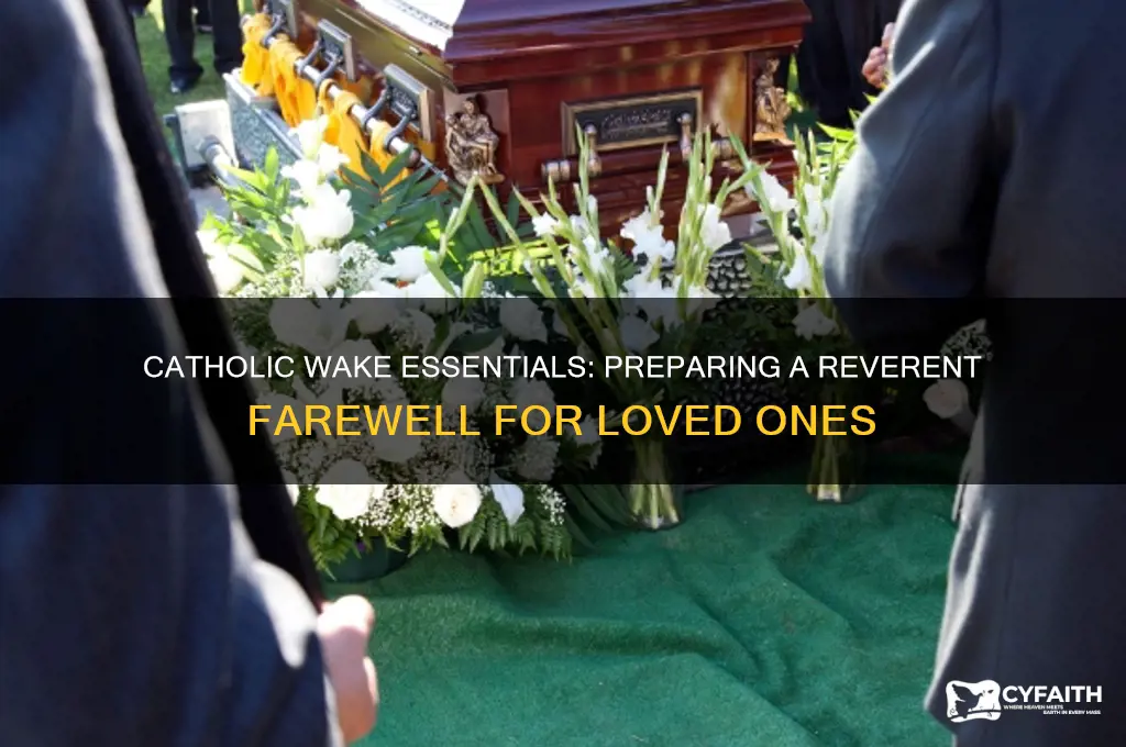 what is needed for a catholic wake service