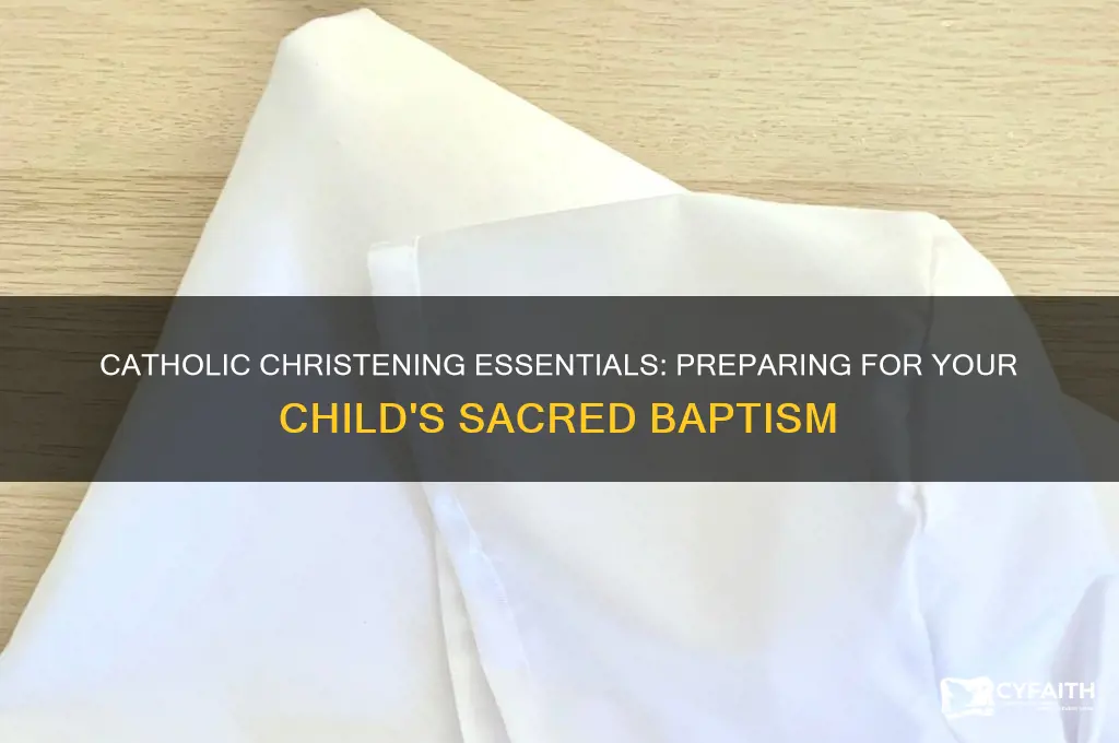 what is needed for catholic christening
