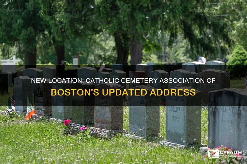 what is new address of catholic cemetery assoc of boston